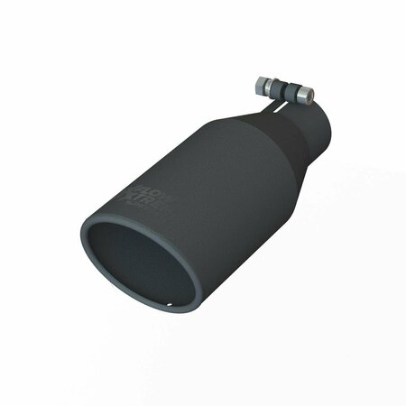 ALEGRIA TB132545 2.5 ft. In 4.5 ft. Out 11.25 ft. L Exhaust Tail Pipe Tip, Black AL3583141